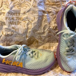 Hoka One One Athletic Shoes - Mint Green and Lavender